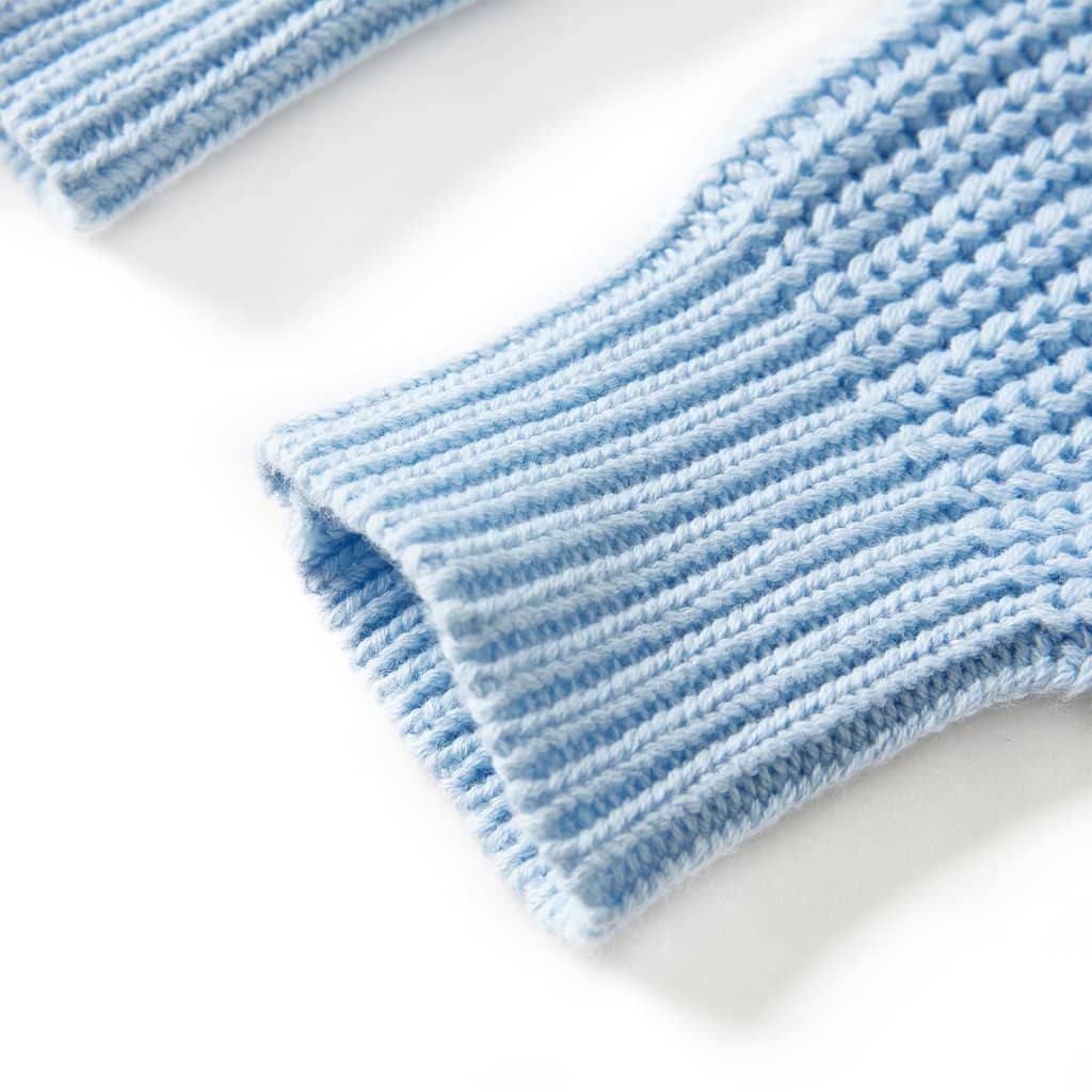 Kindertrui gebreid 128 blauw is nu te koop bij PeponiXL, paradijselijk wonen!