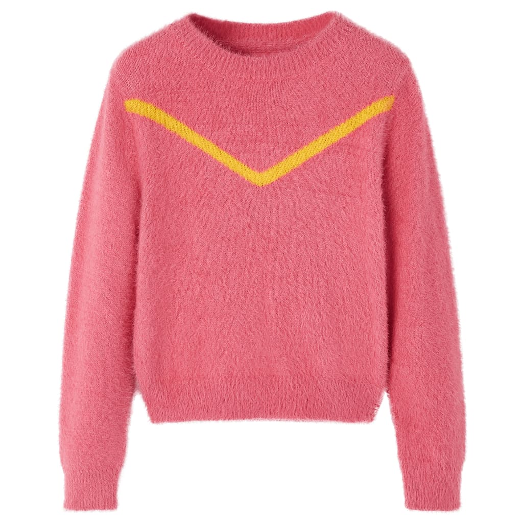 Kindertrui gebreid 104 oudroze is nu te koop bij PeponiXL, paradijselijk wonen!