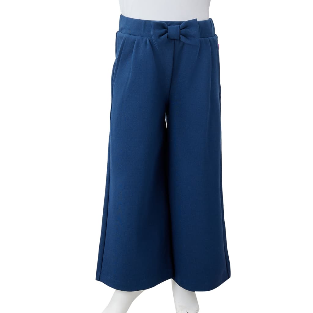 Kinderbroek met wijde pijpen 104 marineblauw is nu te koop bij PeponiXL, paradijselijk wonen!