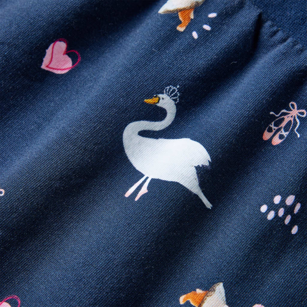 Kinderjurk met lange mouwen 104 marineblauw is nu te koop bij PeponiXL, paradijselijk wonen!