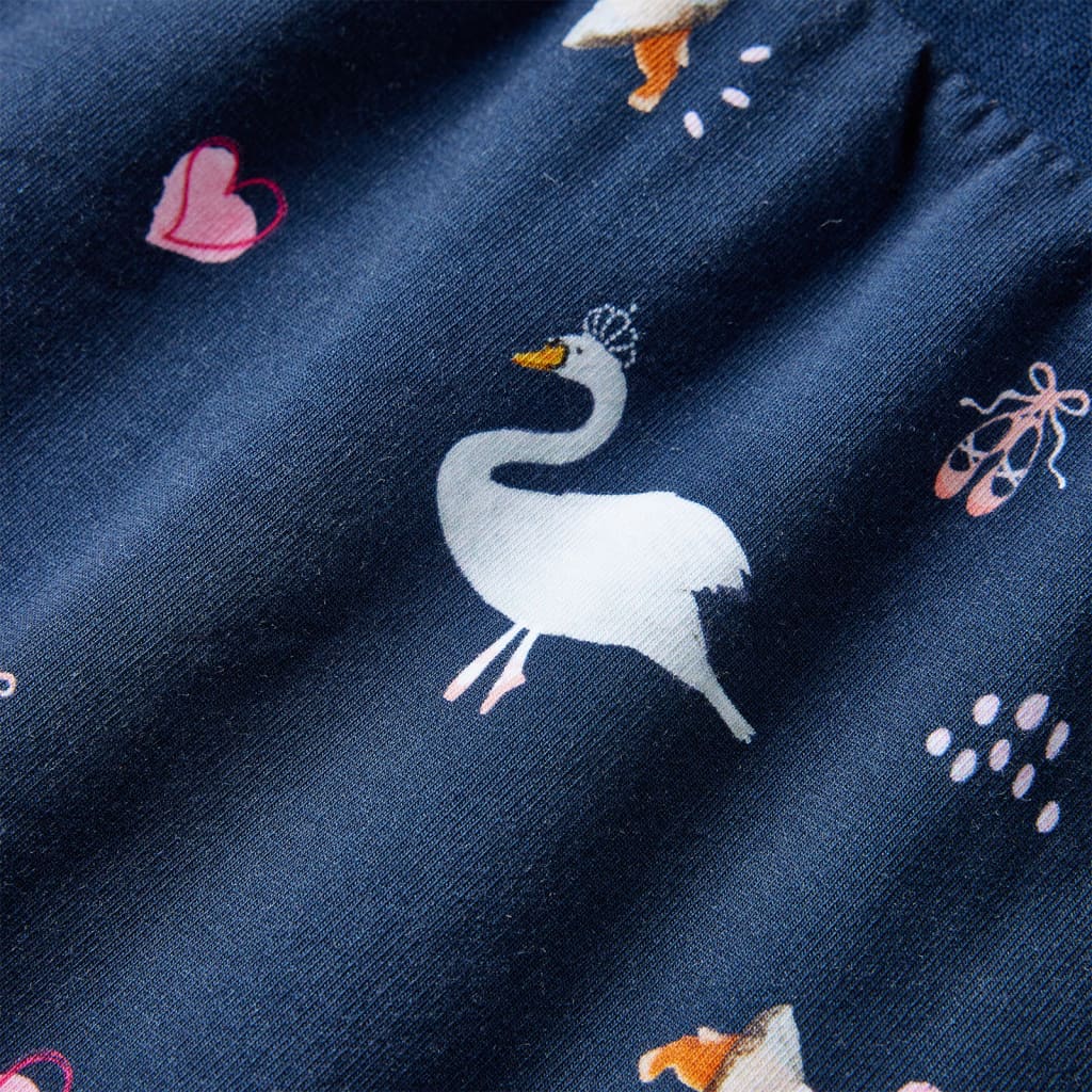 Kinderjurk met lange mouwen 116 marineblauw is nu te koop bij PeponiXL, paradijselijk wonen!