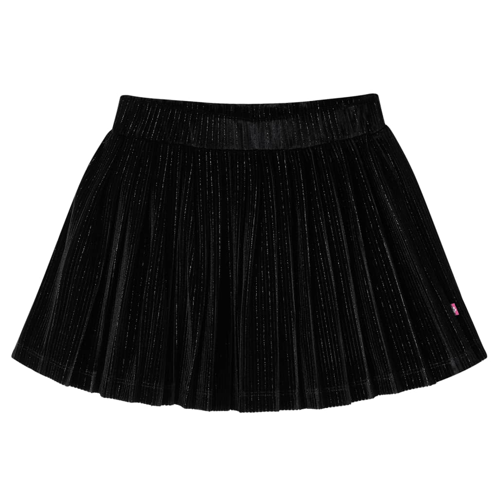 Kinderrokje geplooid 92 lurex zwart is nu te koop bij PeponiXL, paradijselijk wonen!