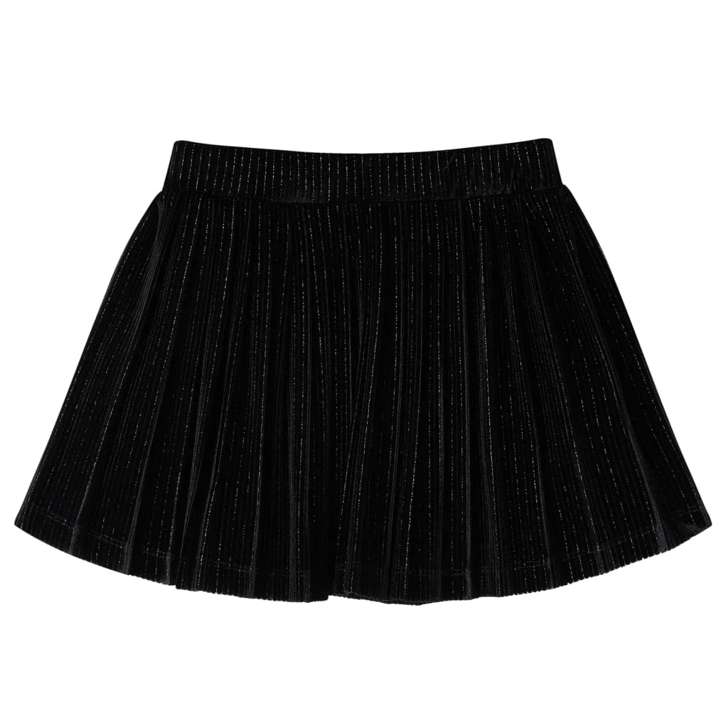 Kinderrokje geplooid 92 lurex zwart is nu te koop bij PeponiXL, paradijselijk wonen!