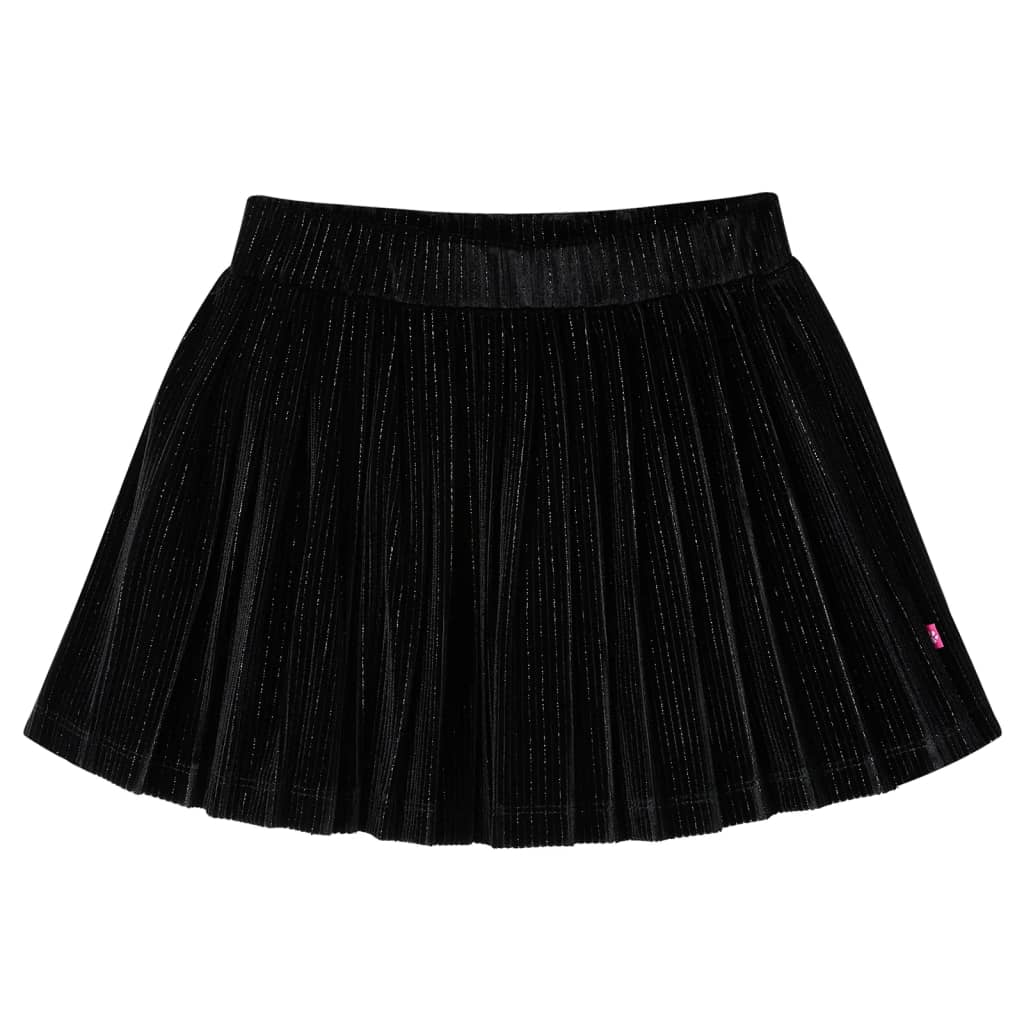 Kinderrokje geplooid 104 lurex zwart is nu te koop bij PeponiXL, paradijselijk wonen!
