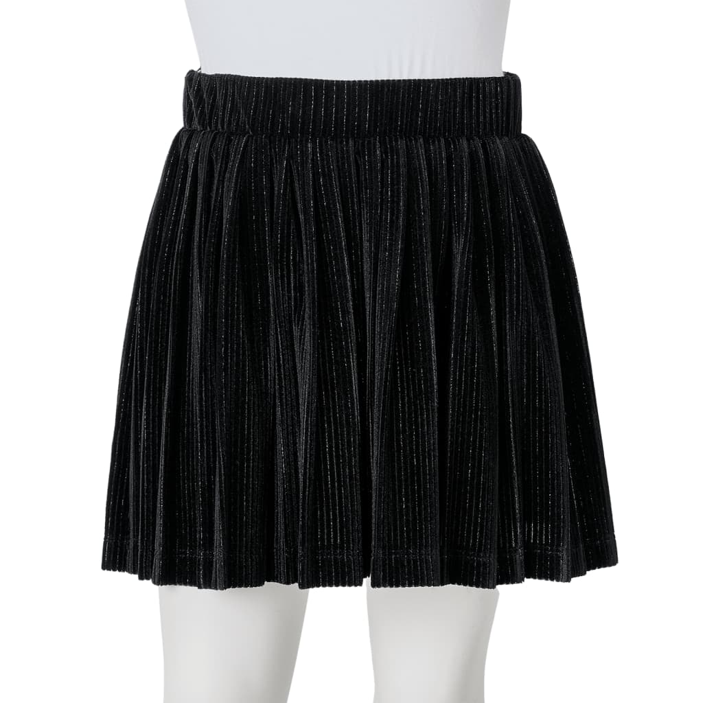 Kinderrokje geplooid 104 lurex zwart is nu te koop bij PeponiXL, paradijselijk wonen!