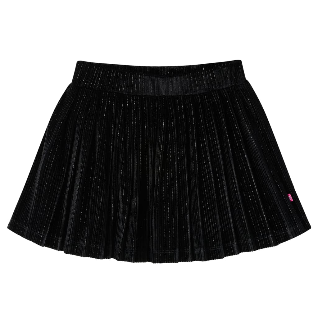 Kinderrokje geplooid 128 lurex zwart is nu te koop bij PeponiXL, paradijselijk wonen!