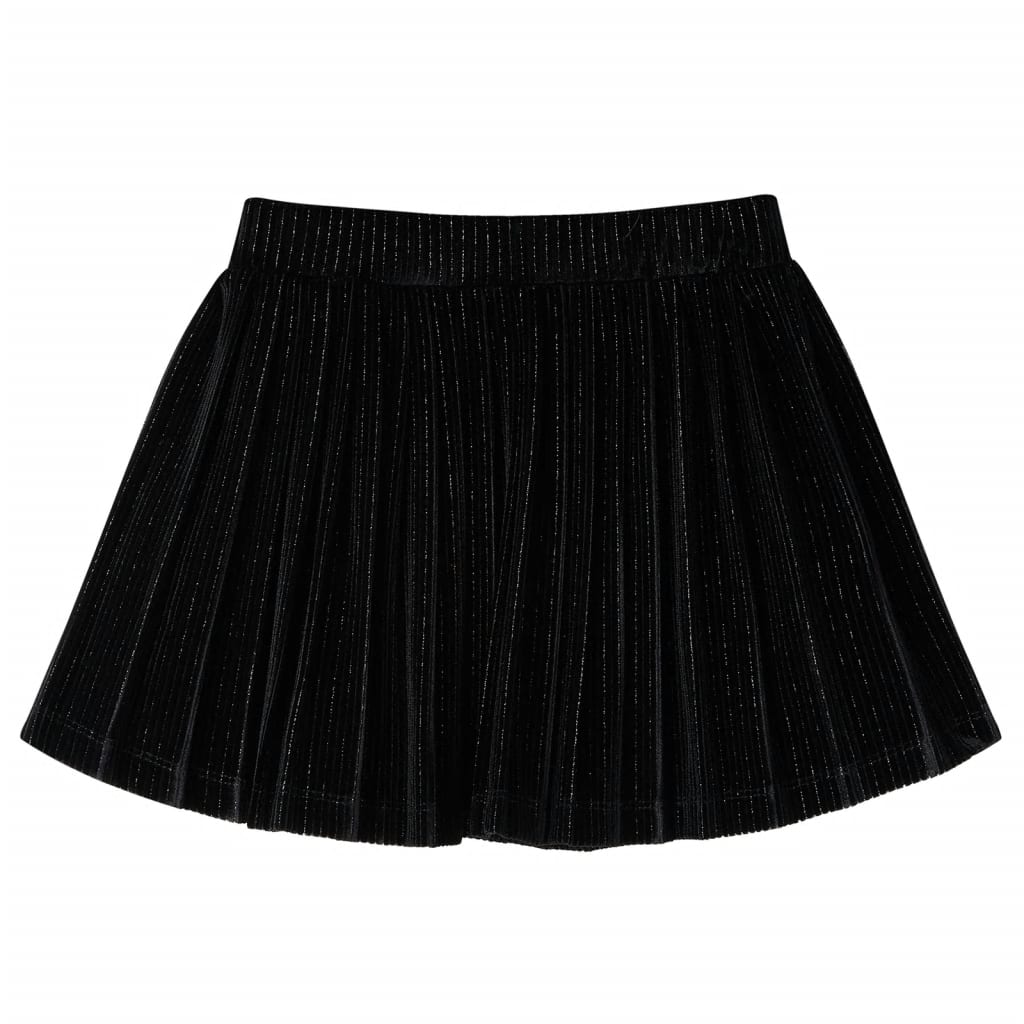 Kinderrokje geplooid 128 lurex zwart is nu te koop bij PeponiXL, paradijselijk wonen!