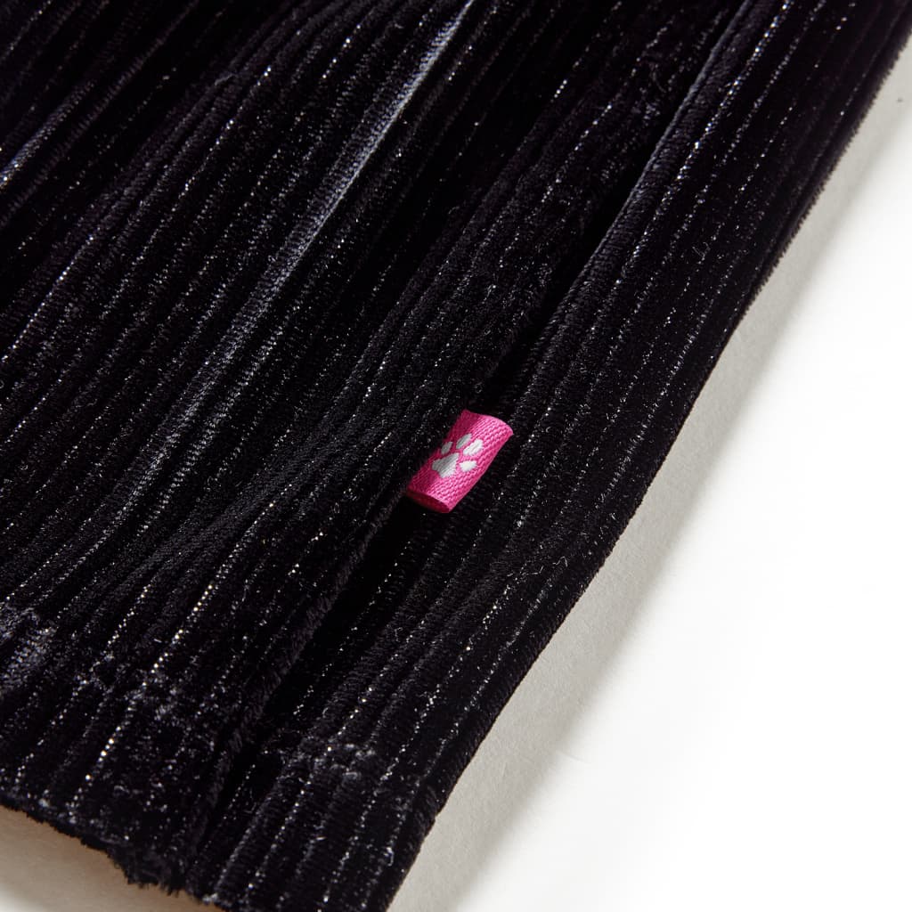 Kinderrokje geplooid 128 lurex zwart is nu te koop bij PeponiXL, paradijselijk wonen!