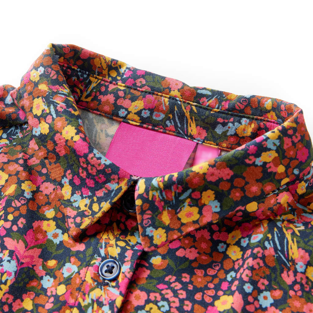 Kinderjurk met lange mouwen 104 meerkleurig is nu te koop bij PeponiXL, paradijselijk wonen!
