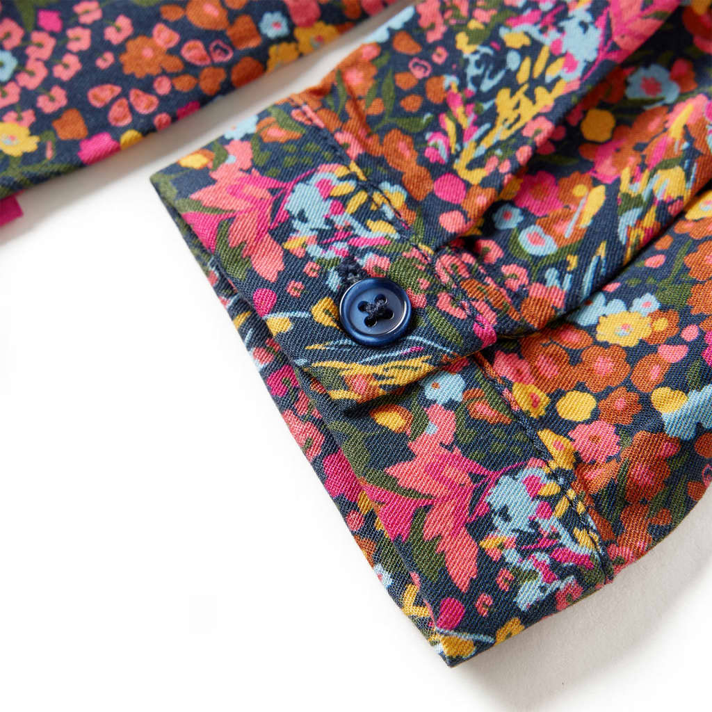 Kinderjurk met lange mouwen 104 meerkleurig is nu te koop bij PeponiXL, paradijselijk wonen!