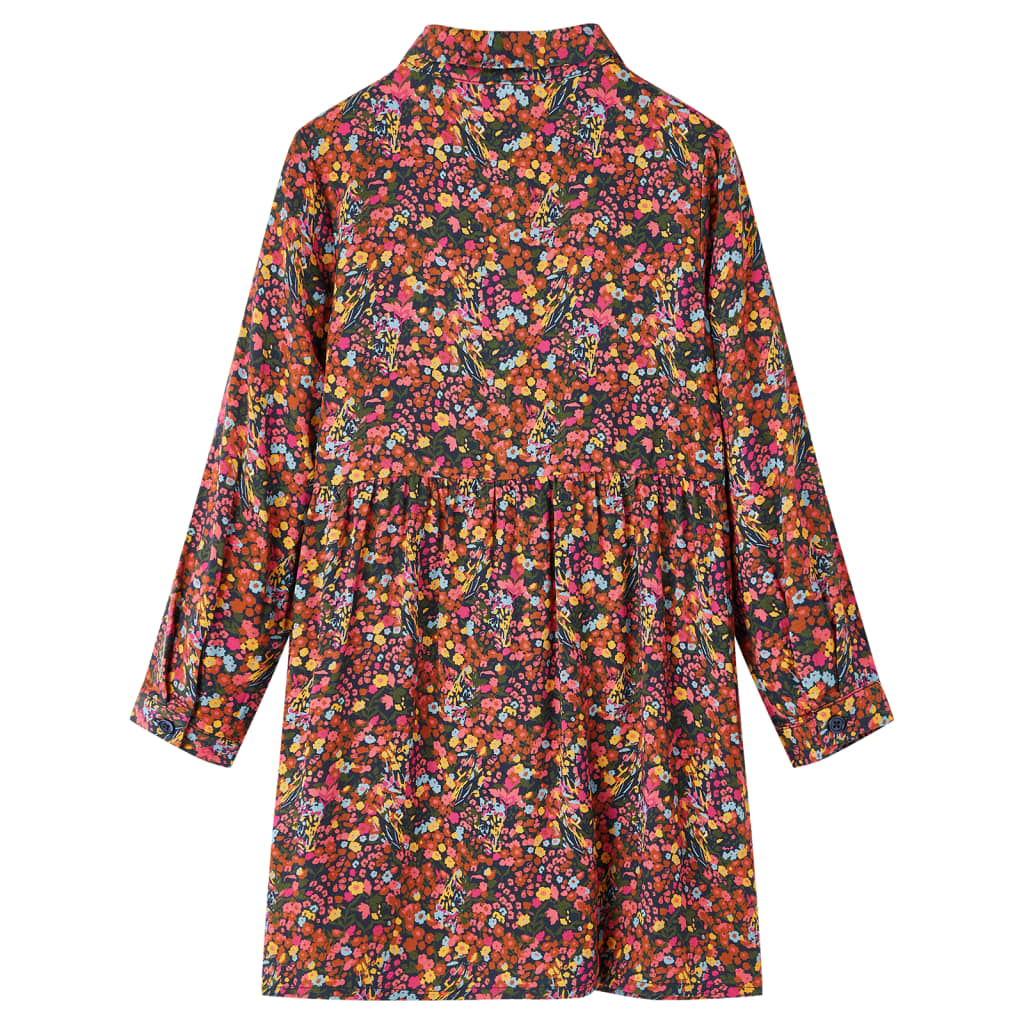 Kinderjurk met lange mouwen 116 meerkleurig is nu te koop bij PeponiXL, paradijselijk wonen!