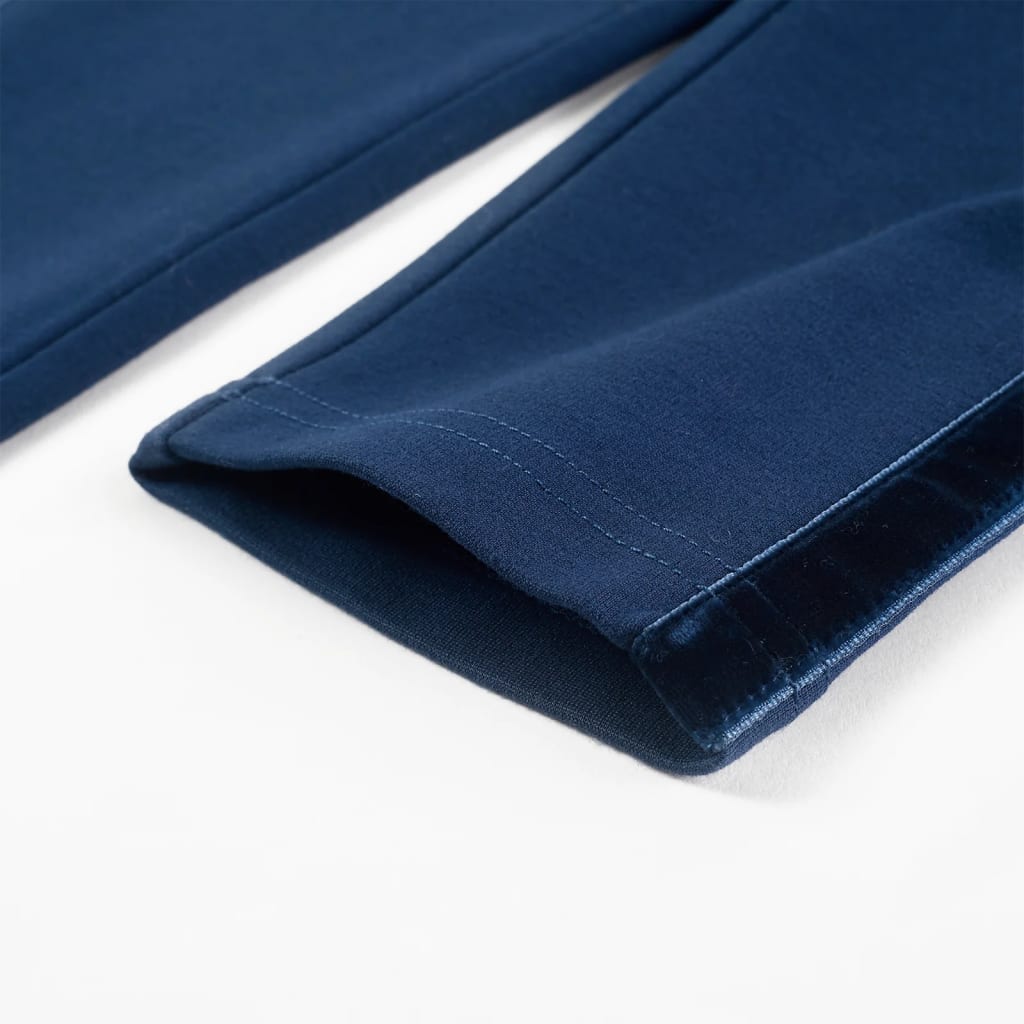 Kinderbroek met zwarte bies 104 marineblauw is nu te koop bij PeponiXL, paradijselijk wonen!