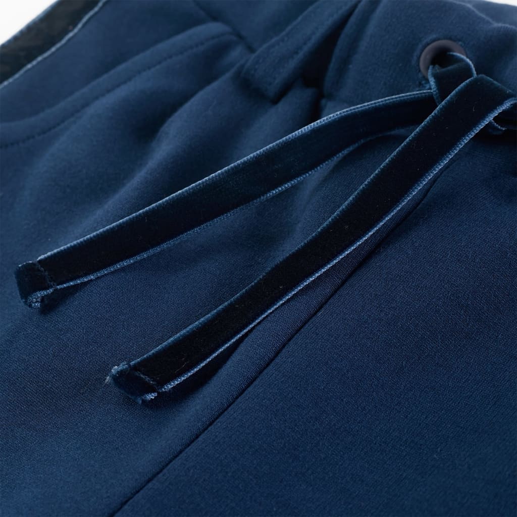 Kinderbroek met zwarte bies 116 marineblauw is nu te koop bij PeponiXL, paradijselijk wonen!
