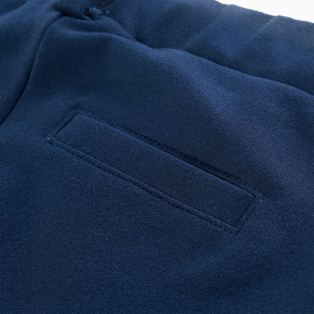 Kinderbroek met zwarte bies 116 marineblauw is nu te koop bij PeponiXL, paradijselijk wonen!