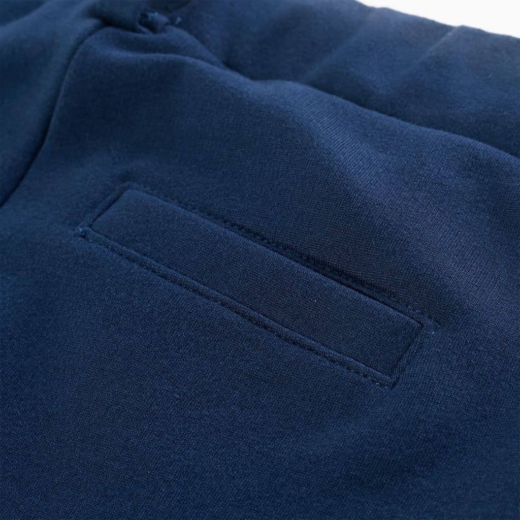 Kinderbroek met zwarte bies 128 marineblauw is nu te koop bij PeponiXL, paradijselijk wonen!