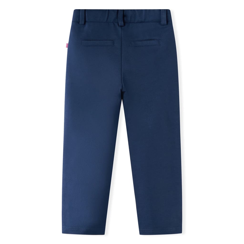 Kinderbroek met zwarte bies 140 marineblauw is nu te koop bij PeponiXL, paradijselijk wonen!