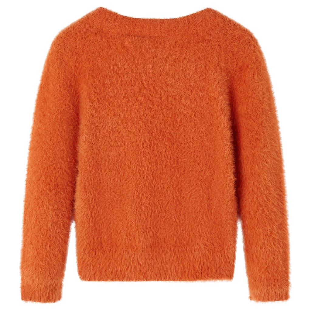 Kindertrui gebreid 116 oranjebruin is nu te koop bij PeponiXL, paradijselijk wonen!