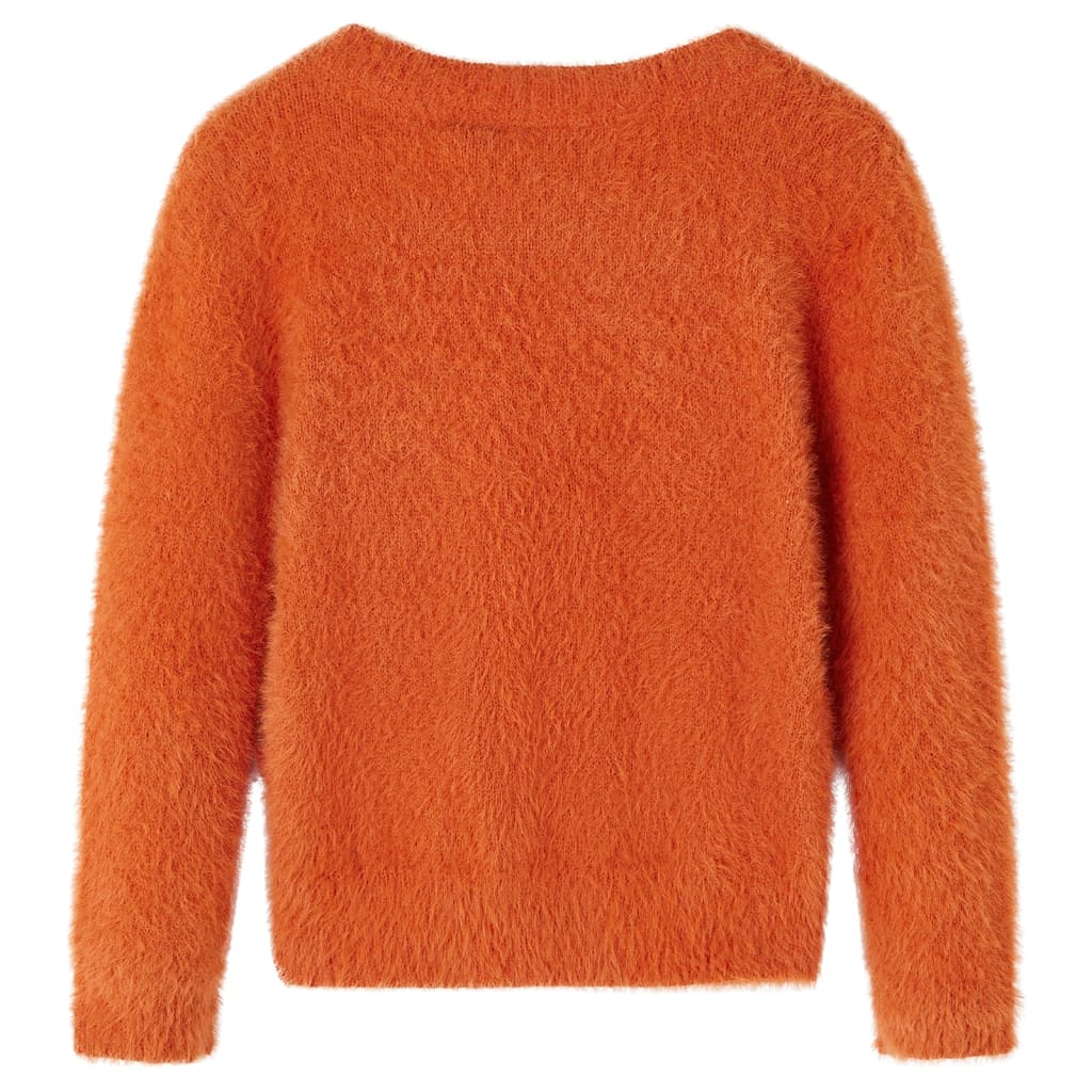 Kindertrui gebreid 128 oranjebruin is nu te koop bij PeponiXL, paradijselijk wonen!
