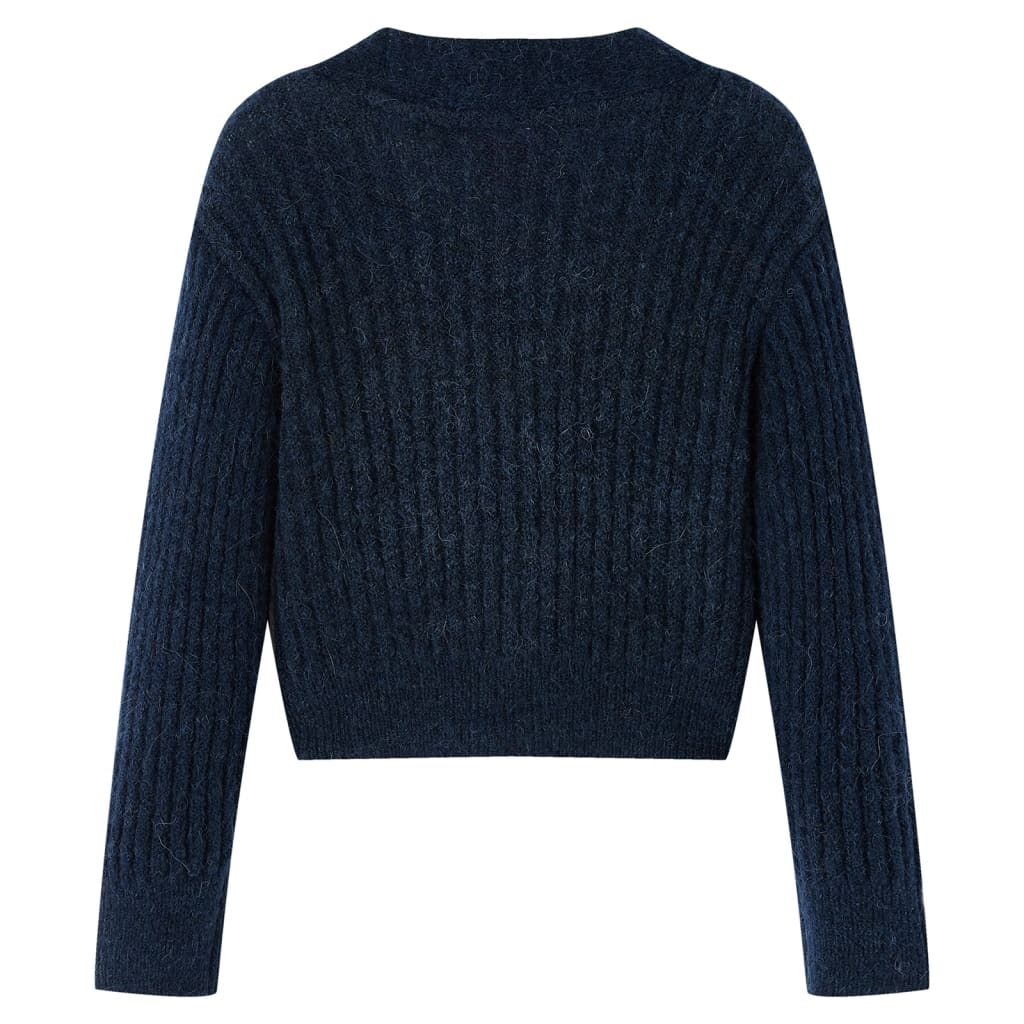 Kindervest gebreid 104 marineblauw is nu te koop bij PeponiXL, paradijselijk wonen!