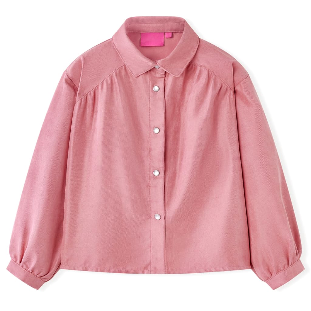 Kinderblouse met lantaarnmouwen 92 oudroze is nu te koop bij PeponiXL, paradijselijk wonen!