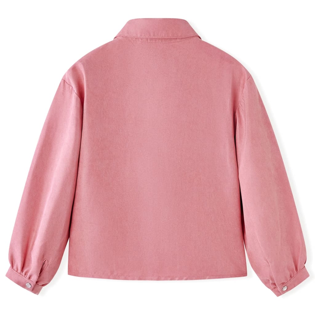 Kinderblouse met lantaarnmouwen 140 oudroze is nu te koop bij PeponiXL, paradijselijk wonen!