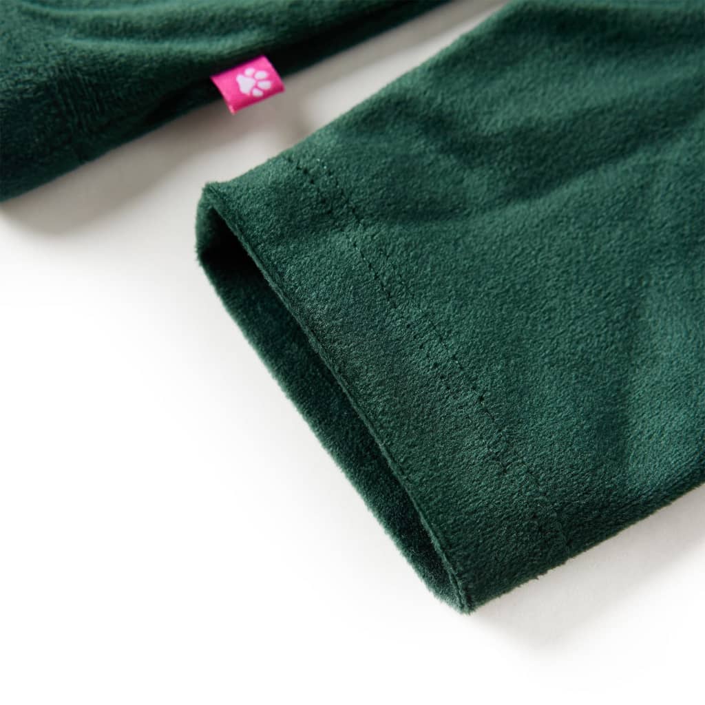 Kinderblouse met ruches 128 donkergroen is nu te koop bij PeponiXL, paradijselijk wonen!