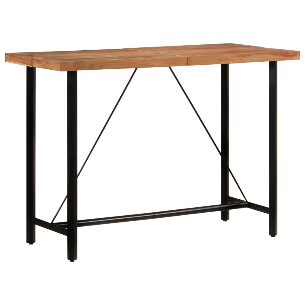 Bartafel 150x70x107 cm massief acaciahout en ijzer is nu te koop bij PeponiXL, paradijselijk wonen!