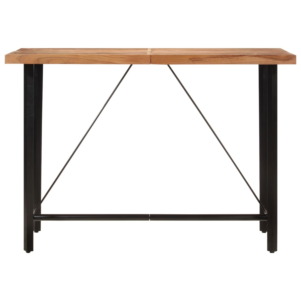 Bartafel 150x70x107 cm massief acaciahout en ijzer is nu te koop bij PeponiXL, paradijselijk wonen!