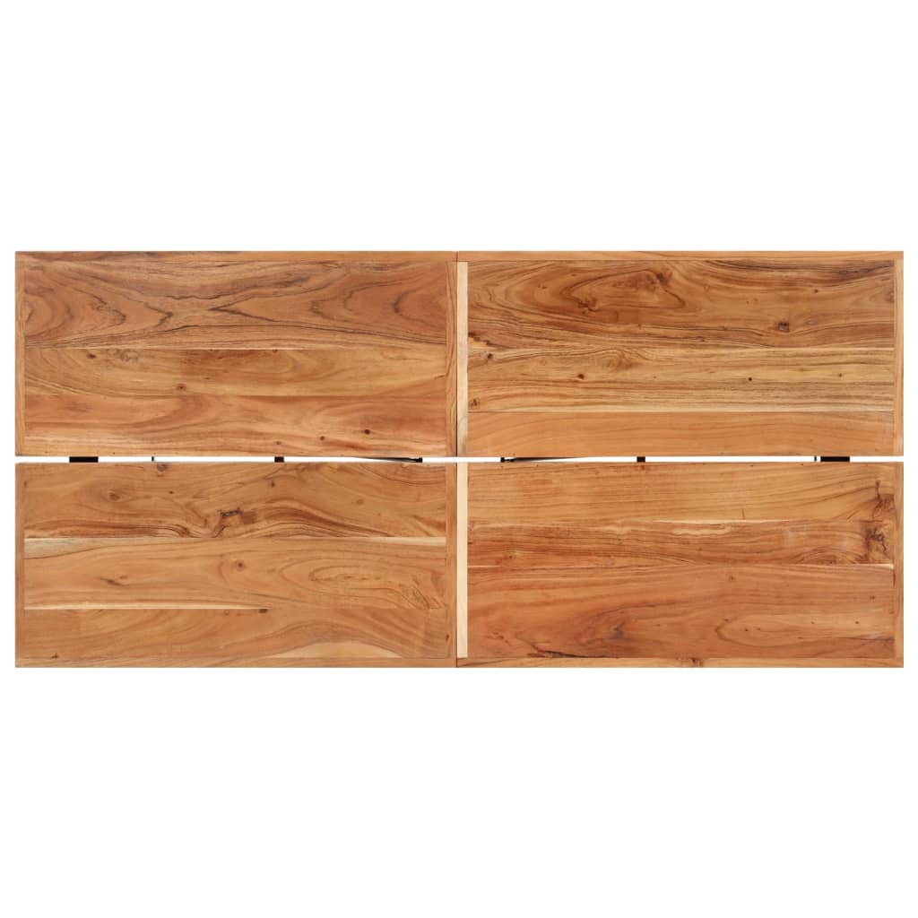 Bartafel 150x70x107 cm massief acaciahout en ijzer is nu te koop bij PeponiXL, paradijselijk wonen!