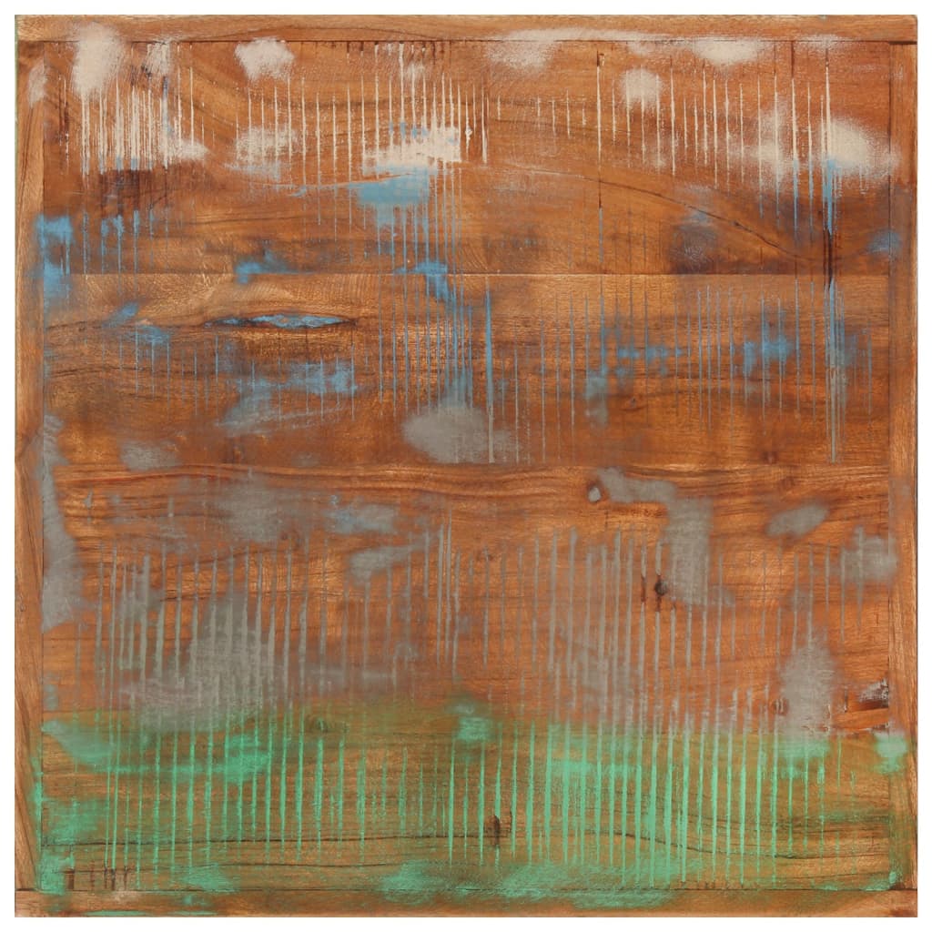 Bartafel 55x55x107 cm massief gerecycled hout en ijzer is nu te koop bij PeponiXL, paradijselijk wonen!