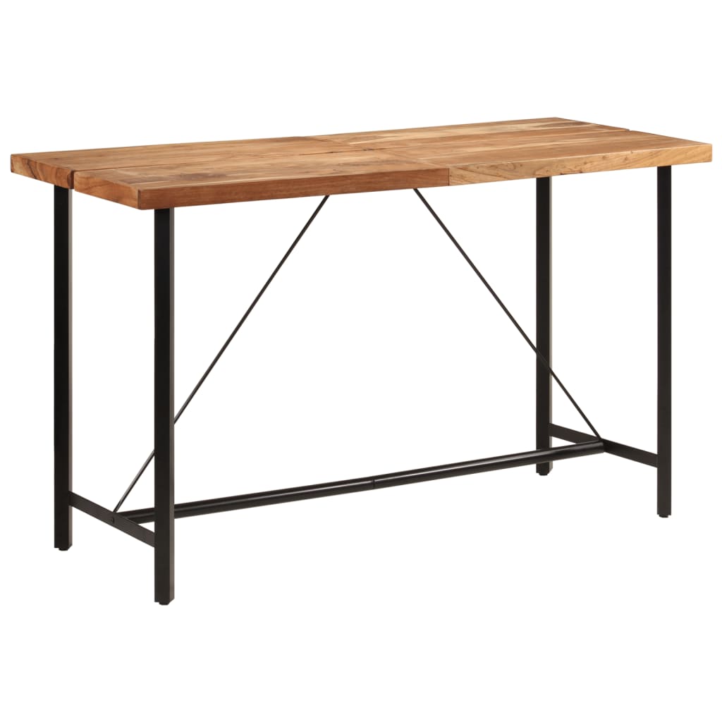 Bartafel 180x70x107 cm massief acaciahout en ijzer is nu te koop bij PeponiXL, paradijselijk wonen!
