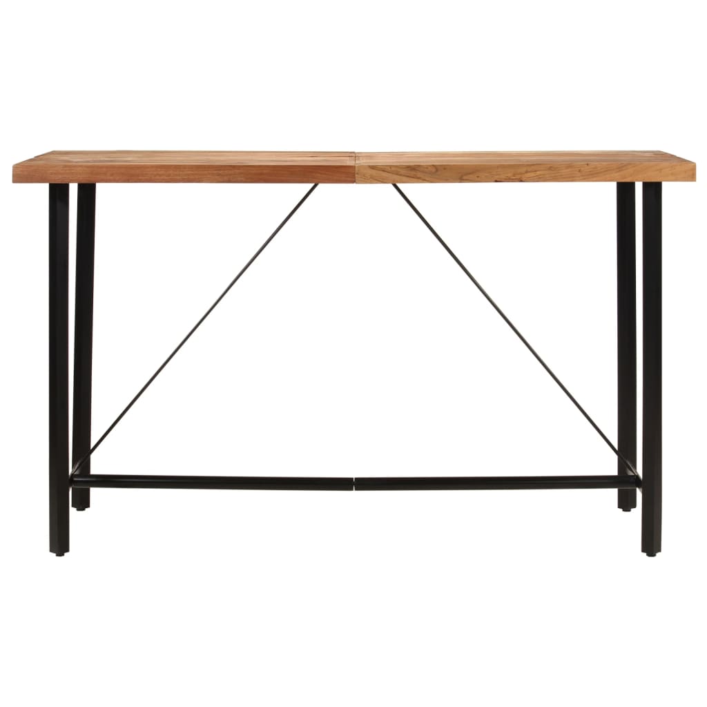 Bartafel 180x70x107 cm massief acaciahout en ijzer is nu te koop bij PeponiXL, paradijselijk wonen!