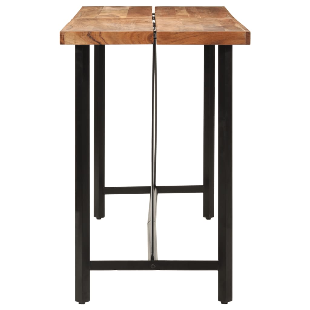 Bartafel 180x70x107 cm massief acaciahout en ijzer is nu te koop bij PeponiXL, paradijselijk wonen!