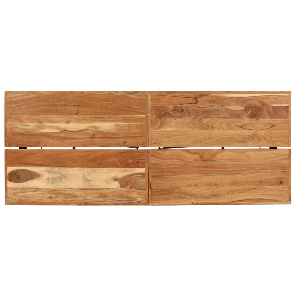 Bartafel 180x70x107 cm massief acaciahout en ijzer is nu te koop bij PeponiXL, paradijselijk wonen!
