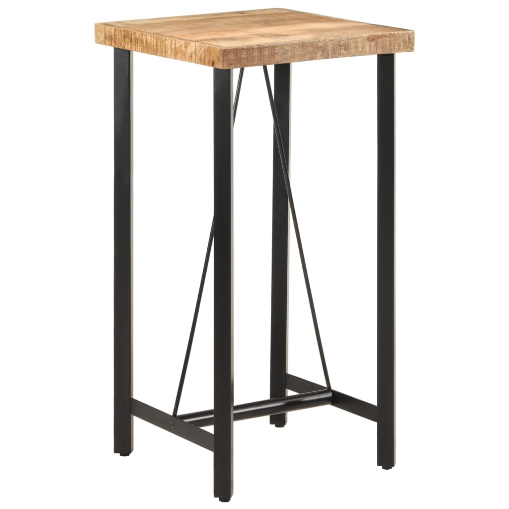Bartafel 55x55x107 cm massief mangohout en ijzer is nu te koop bij PeponiXL, paradijselijk wonen!