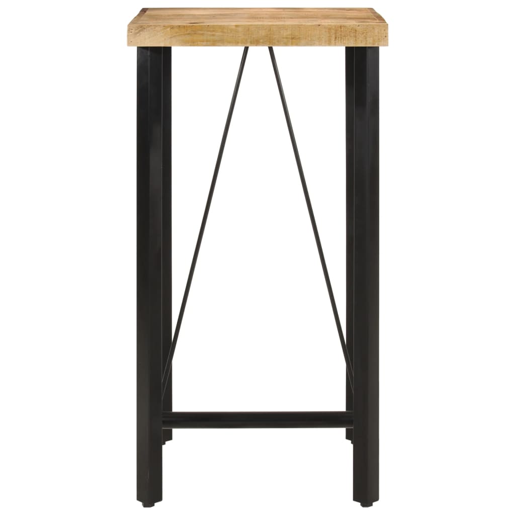 Bartafel 55x55x107 cm massief mangohout en ijzer is nu te koop bij PeponiXL, paradijselijk wonen!