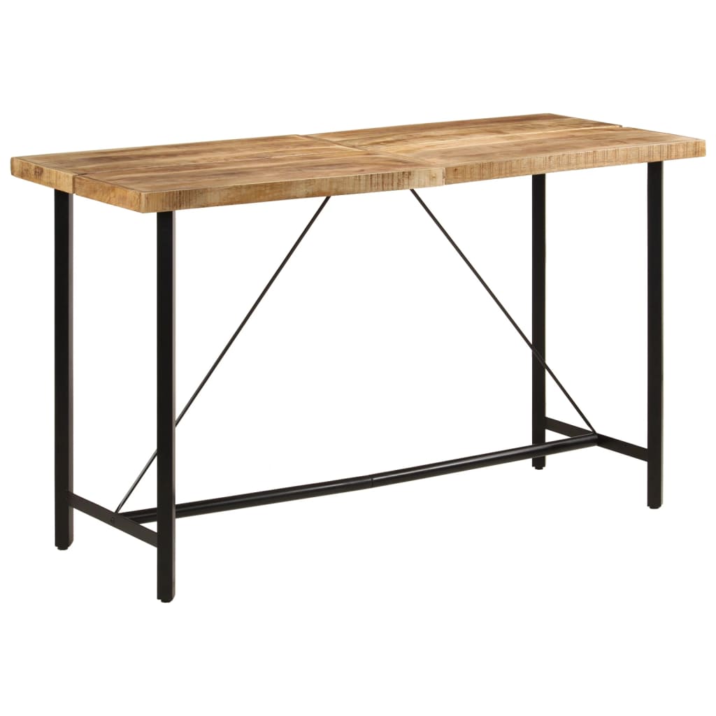 Bartafel 180x70x107 cm massief mangohout en ijzer is nu te koop bij PeponiXL, paradijselijk wonen!