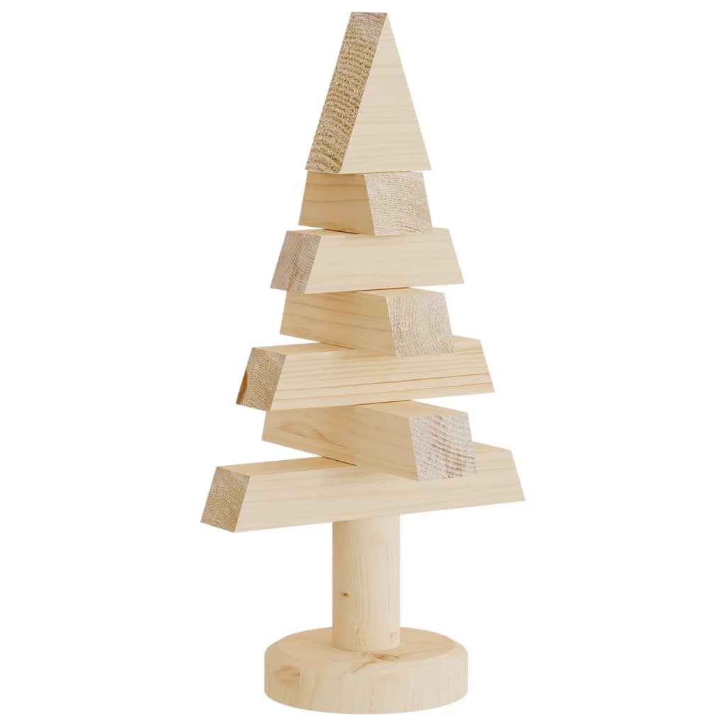 Kerstdecoraties kerstboom 2 st 30 cm massief grenenhout is nu te koop bij PeponiXL, paradijselijk wonen!