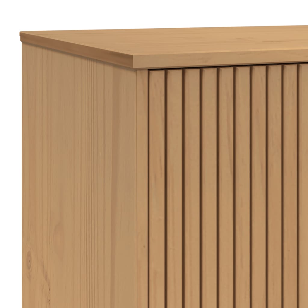 Dressoir OLDEN 114x43x73,5 cm massief grenenhout grijs en bruin is nu te koop bij PeponiXL, paradijselijk wonen!