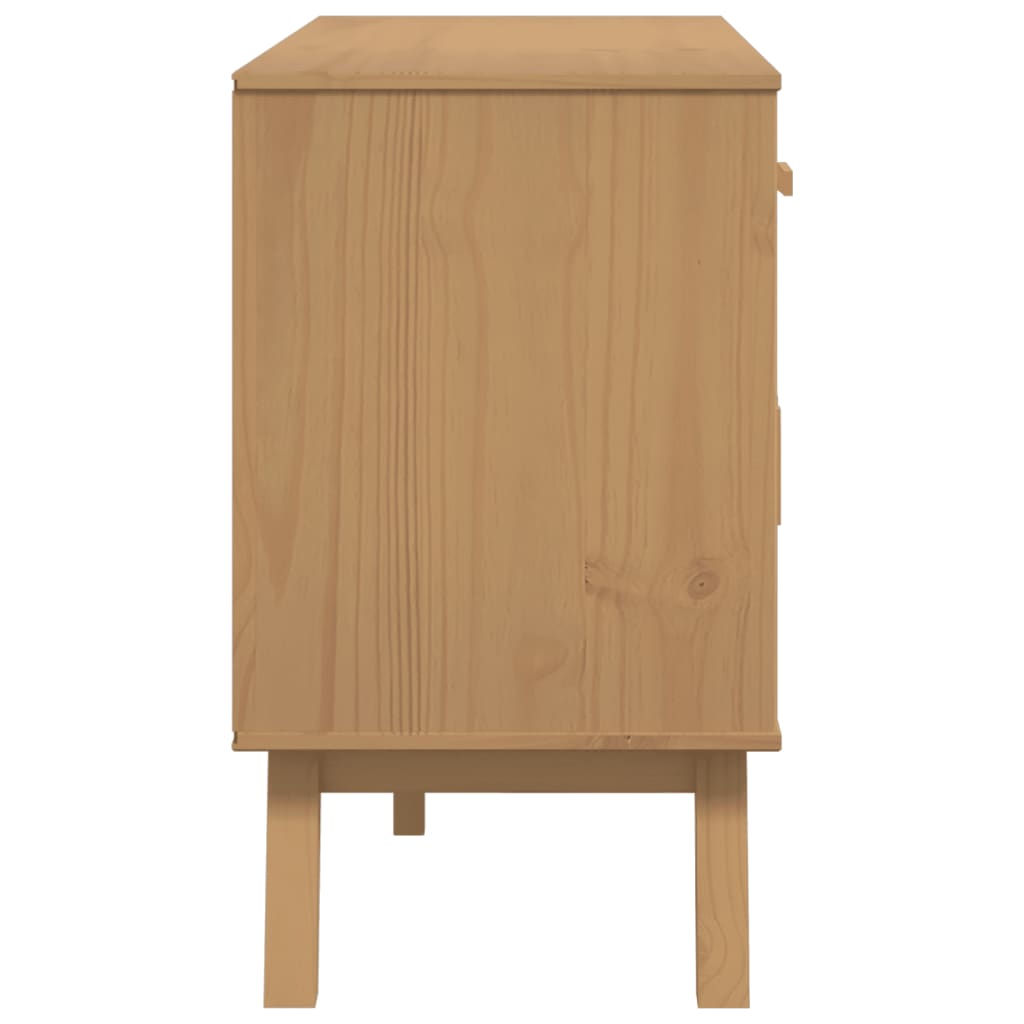 Dressoir OLDEN 114x43x73,5 cm massief grenenhout bruin is nu te koop bij PeponiXL, paradijselijk wonen!
