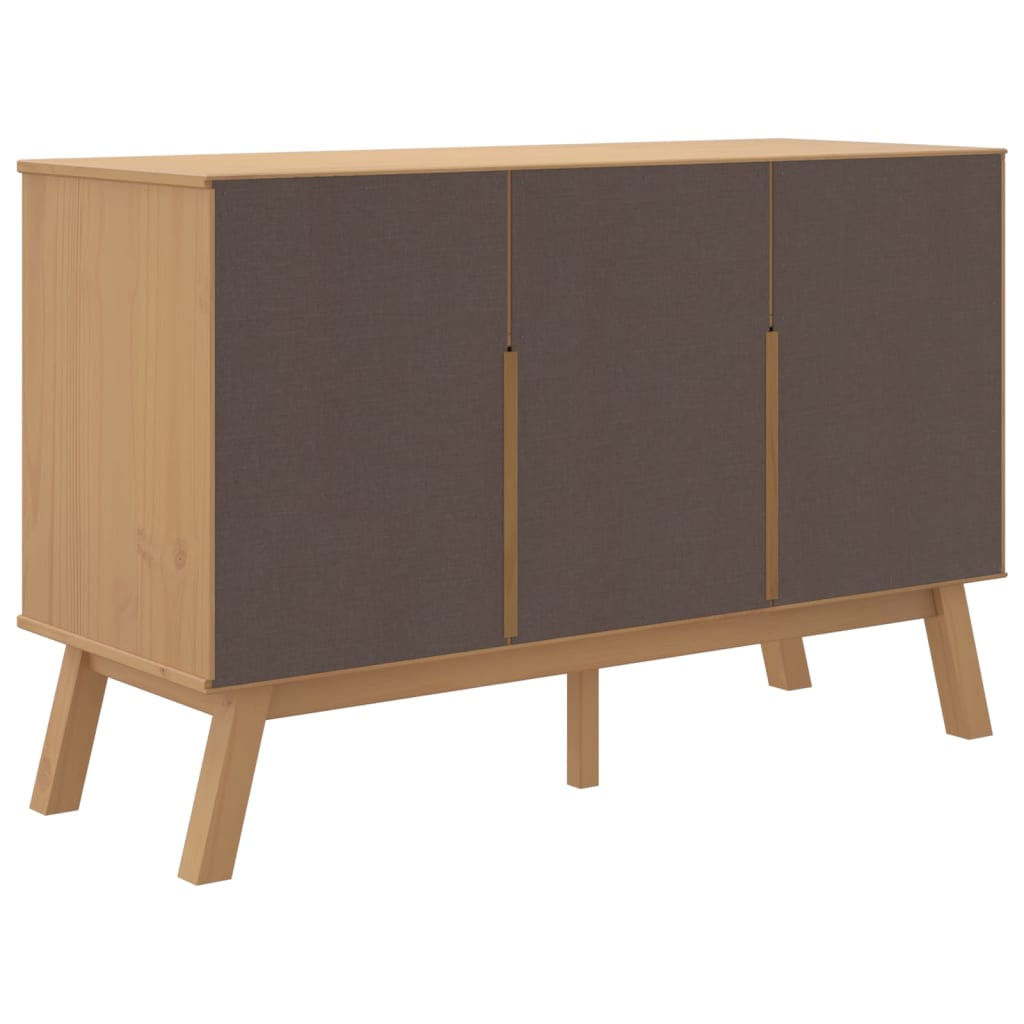 Dressoir OLDEN 114x43x73,5 cm massief grenenhout bruin is nu te koop bij PeponiXL, paradijselijk wonen!