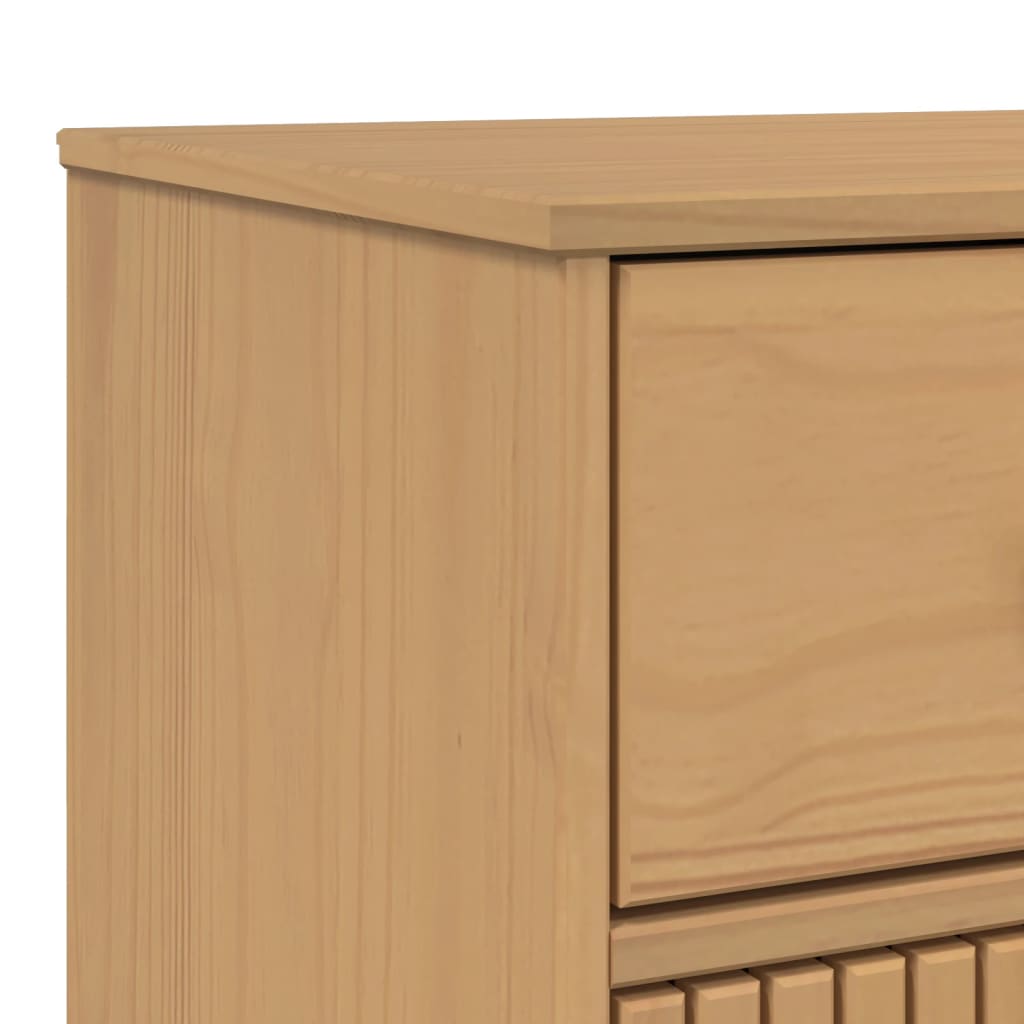 Dressoir OLDEN 114x43x73,5 cm massief grenenhout bruin is nu te koop bij PeponiXL, paradijselijk wonen!