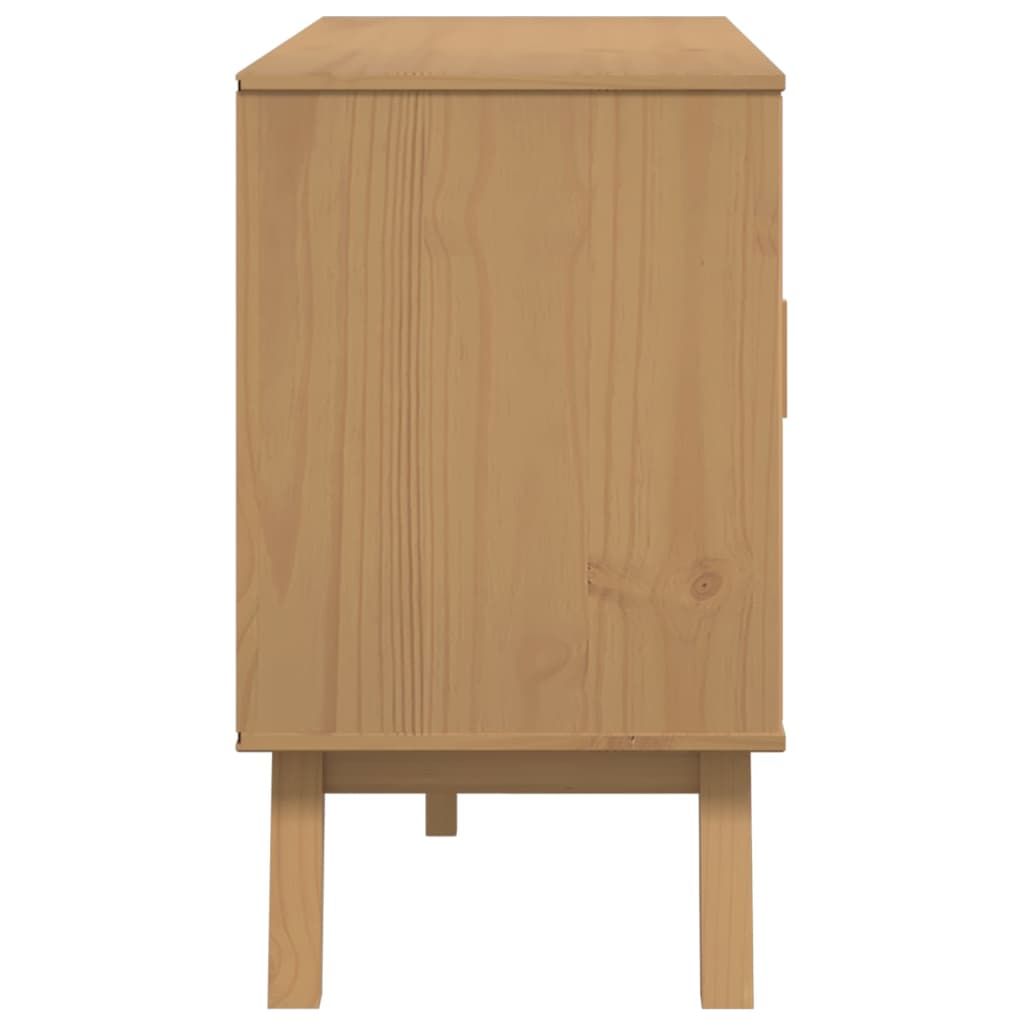 Dressoir OLDEN 114x43x73,5 cm massief grenenhout bruin is nu te koop bij PeponiXL, paradijselijk wonen!