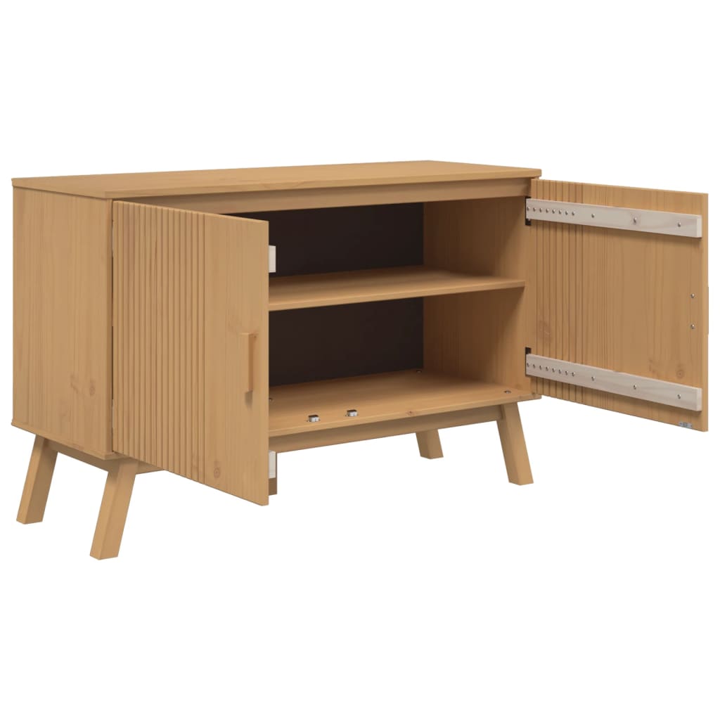 Dressoir OLDEN 114x43x73,5 cm massief grenenhout bruin is nu te koop bij PeponiXL, paradijselijk wonen!