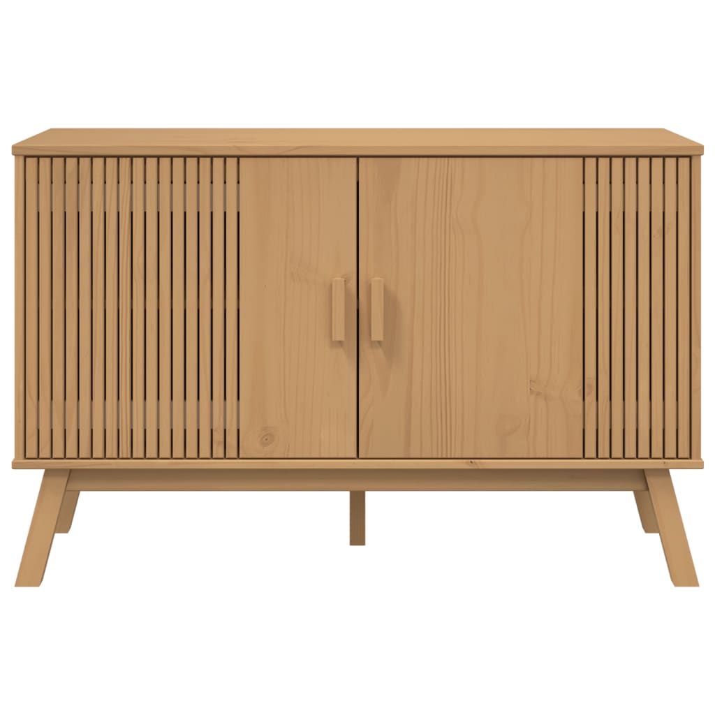 Dressoir OLDEN 114x43x73,5 cm massief grenenhout bruin is nu te koop bij PeponiXL, paradijselijk wonen!