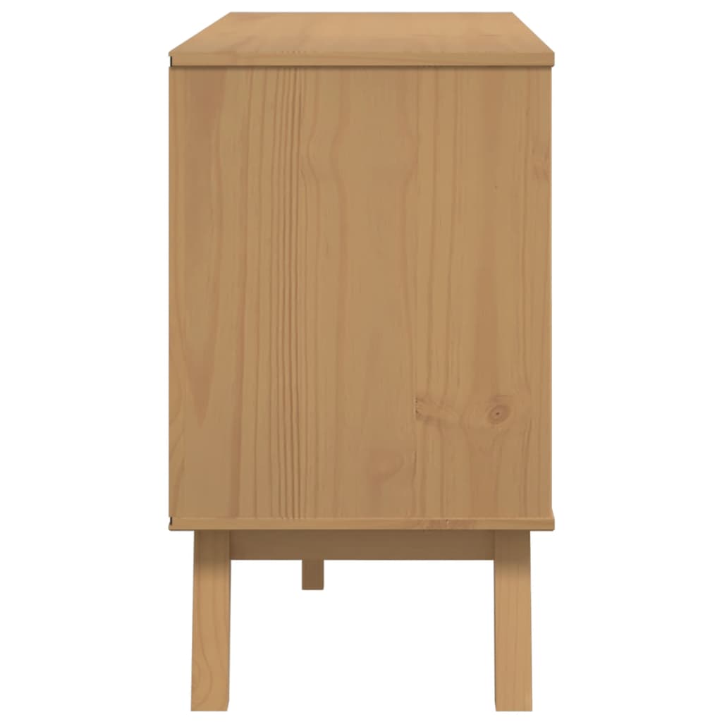 Dressoir OLDEN 114x43x73,5 cm massief grenenhout bruin is nu te koop bij PeponiXL, paradijselijk wonen!