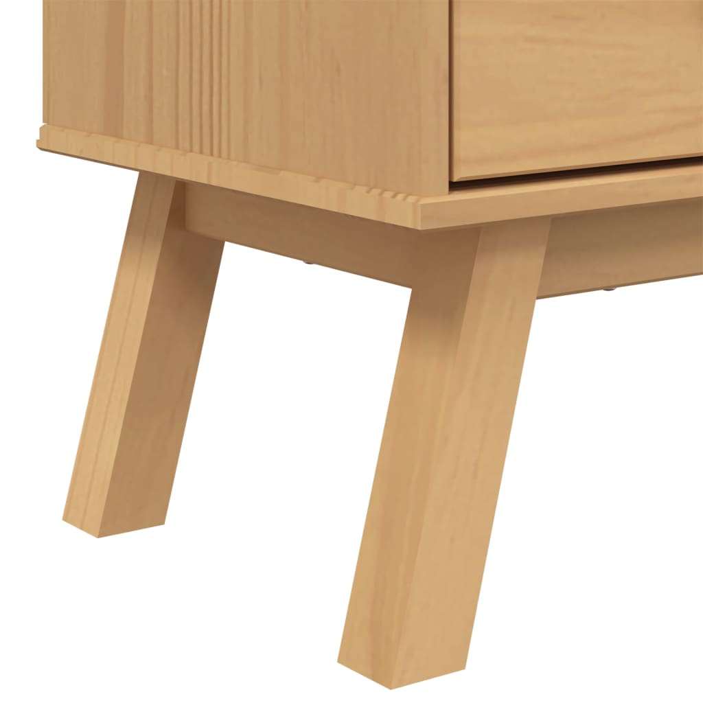 Boekenkast 4-laags OLDEN massief grenenhout bruin is nu te koop bij PeponiXL, paradijselijk wonen!