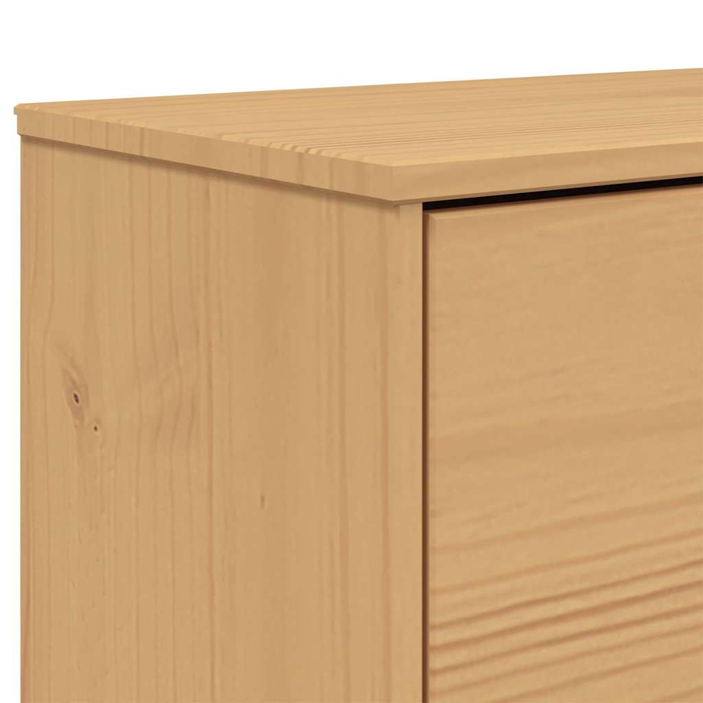 Schoenenkast OLDEN 55x35x120 cm grenenhout bruin is nu te koop bij PeponiXL, paradijselijk wonen!