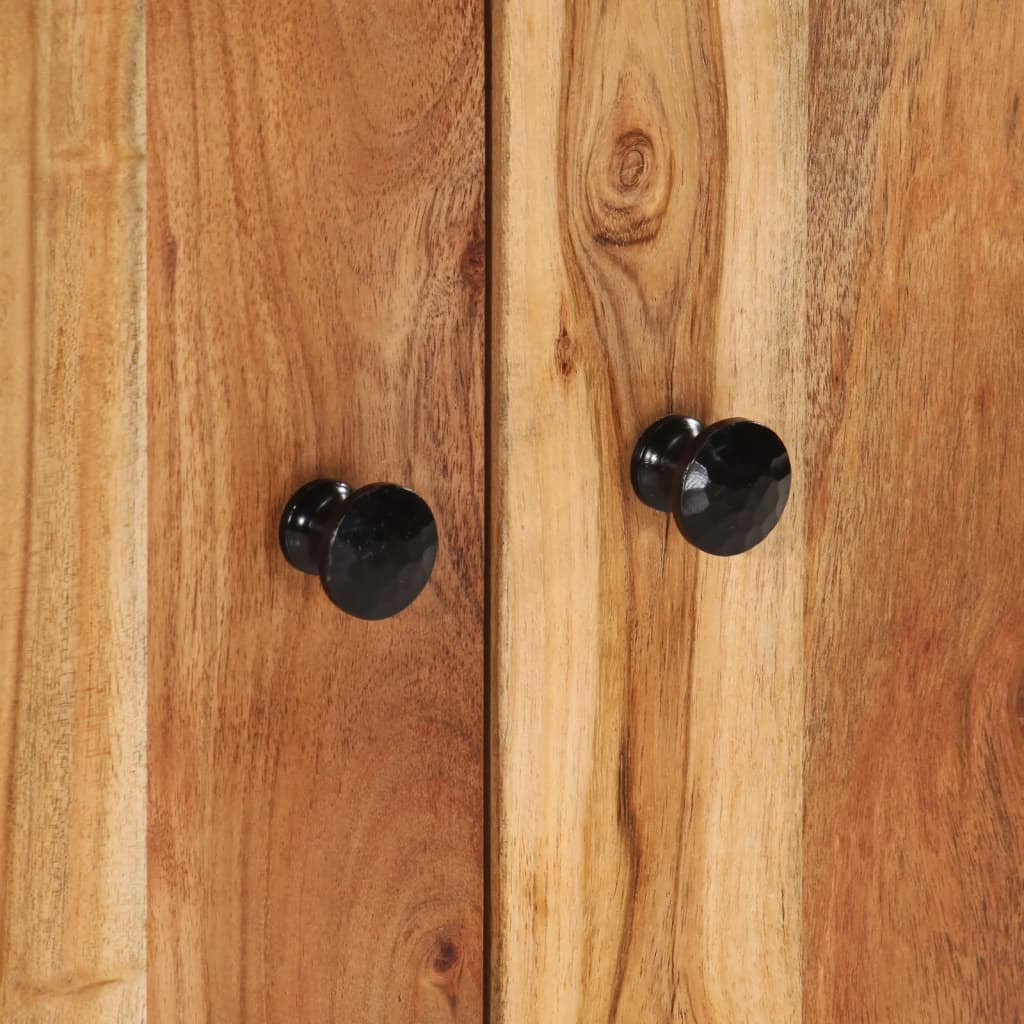 2-delige Badkamermeubelset massief acaciahout is nu te koop bij PeponiXL, paradijselijk wonen!