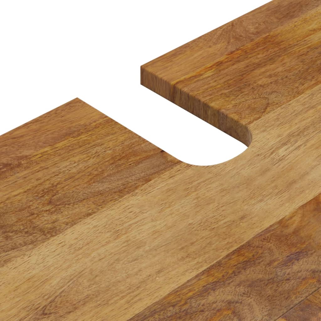2-delige Badkamermeubelset massief mangohout is nu te koop bij PeponiXL, paradijselijk wonen!